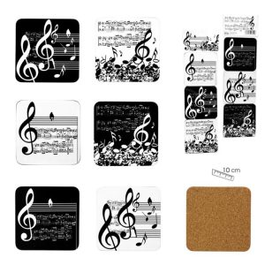 6 sottobicchieri musica